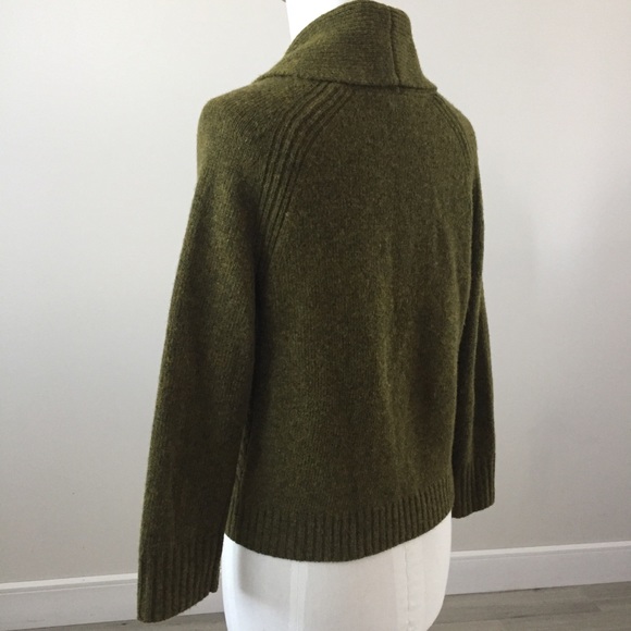J. Crew Toggle Lambs Wool Cashmere Crop Cardigan - Picture 4 of 6